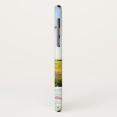 フラミンゴはの|を加えますあなたの写真及びモノグラムを縞で飾ります Case-Mate iPhoneケース (裏面/左)