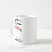 フラミンゴはフラミンゴのように背の高いスタンド コーヒーマグカップ (正面左)