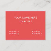 フラミンゴはフラミンゴのように背の高いスタンド 名刺 (裏面)