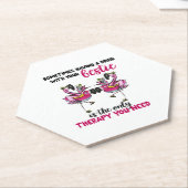 フラミンゴは私の友達です ペーパーコースター (アングル)