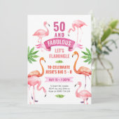 フラミンゴへの招待(熱帯フラミンゴ) 招待状 (スタンド正面)