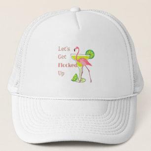 フラミンゴをつつき上げよう キャップ