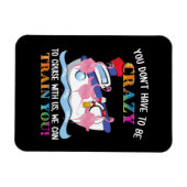 フラミンゴをクルーズす熱狂するる必要はない マグネット (横)