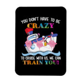 フラミンゴをクルーズす熱狂するる必要はない マグネット (縦)