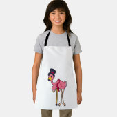 フラミンゴを帽子の年金受給者として エプロン (インサイチュ)