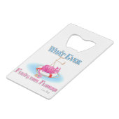 フラミンゴを浮かべるものは クレジットカード栓抜き (裏面アングル)