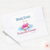 フラミンゴを浮かべるものは スクエアシール (封筒)