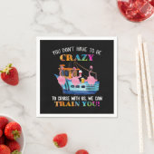 フラミンゴを熱狂する巡る必要はない スタンダードカクテルナプキン (インサイチュ)