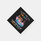 フラミンゴを熱狂する巡る必要はない スタンダードカクテルナプキン (角)