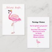 フラミンゴアイランドスタイル 名刺 (正面/裏面)