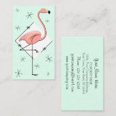 フラミンゴアクアダイヤモンド名刺 名刺 (正面/裏面)