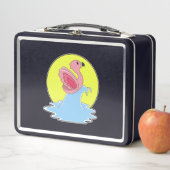 フラミンゴアットサーフィンオンウォーター メタルランチボックス (インサイチュ)