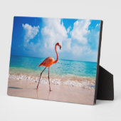 フラミンゴアートデコールプラーク フォトプラーク (側面)