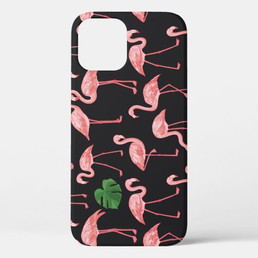 フラミンゴエレガンス：ヴィンテージモンステラ融合。 Case-Mate iPhoneケース (裏面)