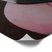 フラミンゴオリジナルバードアートプリント ポスター (角)