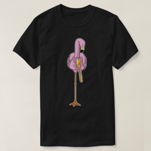 フラミンゴオレンジジュース Tシャツ (デザイン正面)