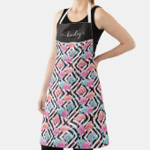 フラミンゴオンはっきりしたデザインパターン エプロン (インサイチュ)