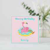 フラミンゴオンザプールリングや輪 カード (スタンド正面)