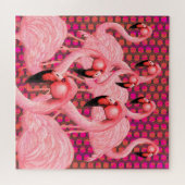 フラミンゴオンパレード ジグソーパズル (横)