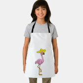 フラミンゴオンビーチと帽子 エプロン (インサイチュ)