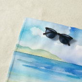 フラミンゴオンビーチ ビーチタオル (インサイチュ)