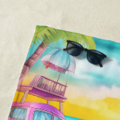 フラミンゴオンビーチ ビーチタオル (インサイチュ)