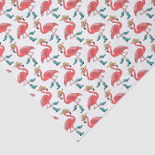 フラミンゴカウボーイブーツとハットのパターン 薄葉紙 (詳細)