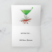 フラミンゴカクテルクリスマスカード – SRF シーズンカード (内部)