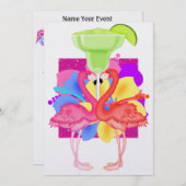 フラミンゴカクテル – SRF 招待状 (正面/裏面)