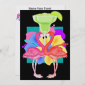 フラミンゴカクテル – SRF 招待状 (正面/裏面)