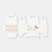 フラミンゴカスタムギフトボックス – ゲーブル フェイバーボックス (折り畳みなし)