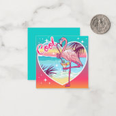 フラミンゴカッコいい ノートカード (正面/裏面インサイチュ)