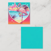フラミンゴカッコいい ノートカード (正面/裏面)
