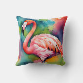 フラミンゴカラフル クッション (裏面)