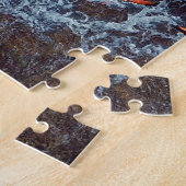 フラミンゴカリブの:自然の飛行場面 ジグソーパズル (側面)