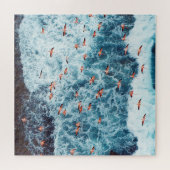 フラミンゴカリブの:自然の飛行場面 ジグソーパズル (横)