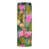 フラミンゴガーデンダークグリーン タンブラー (裏面)