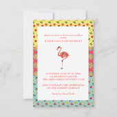 フラミンゴガーデンパーティの招待状 招待状 (正面)