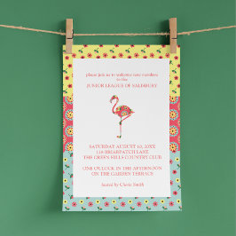 フラミンゴガーデンパーティの招待状 招待状