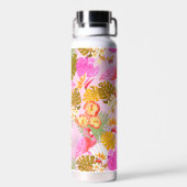 フラミンゴガーデンピンク ウォーターボトル (背面)