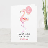 フラミンゴガールピンク第1誕生日1日