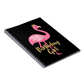 フラミンゴガール誕生日衣装ギフト ノートブック (右側)