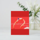 フラミンゴキスをするス ポストカード (スタンド正面)