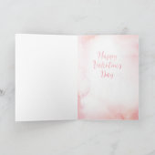 フラミンゴキスをするス | 一緒にバレンタインを楽しむ カード (内部)