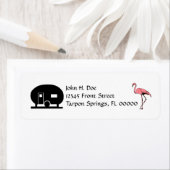 フラミンゴキャンドハムトラベルトレーラー住所 シール (インサイチュ)