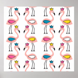 フラミンゴクラウン:ヴィンテージキッズ ポスター