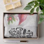 フラミンゴクリスマスをテーマにした 薄葉紙 (ギフト)