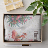 フラミンゴクリスマスをテーマにした 薄葉紙 (ギフト)