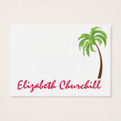 フラミンゴクリスマスエンクロージャカード/ラベル (裏面)