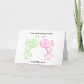 フラミンゴクリスマスカード – SRF シーズンカード (裏面)